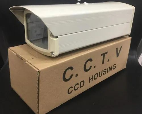 Plastic White Cctv CCD Housing Camera