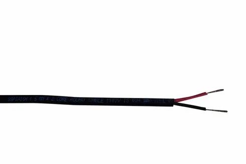 SSPINISH Black 1.5 Sq.mm. 2 Core Round Flexible Cable, For Electrical Fitting