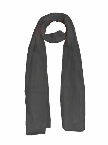 Scarf Plain Gray Ladies Scarves Cotton Pareos Women Sarongs, Size: Free Size