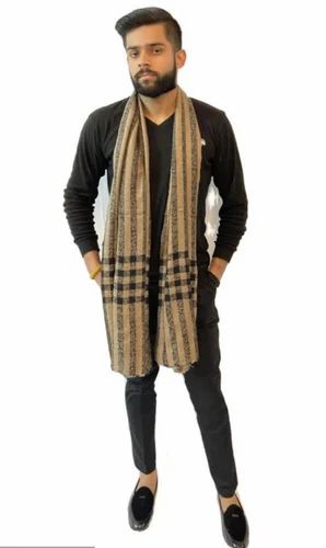 Men Fine Wool Check Stole