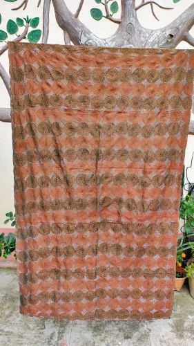 72cm Kantha Reddish OrangeSilk Stole