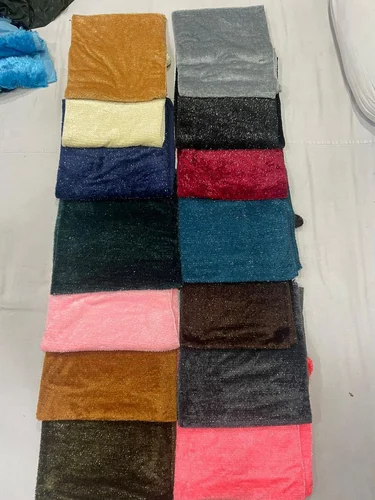 Jari Fur Stole Glitter Thread Kintted