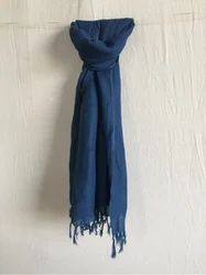 Cotton Casual Wear Natural Dyed Linen Stole