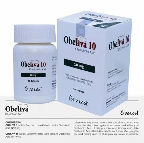 4 Mg And 5 Mg Obticholic Acid obeliva 10, For PERSONAL, Packaging Size: 30 Tablets