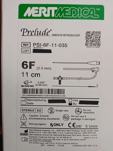 Merit Medical Prelude Sheath Introducer