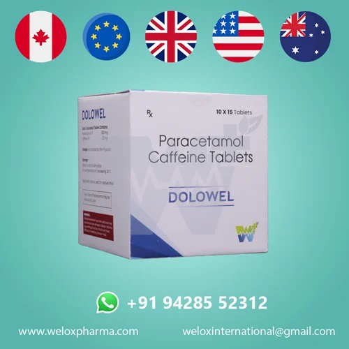 Dolowel Paracetamol Caffeine Tablets 525 mg