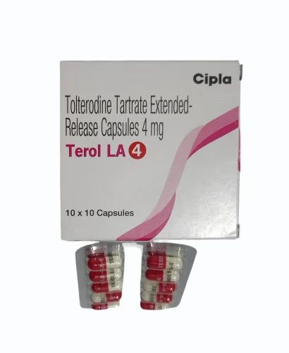 Tolterodine Tartrate 4 Mg Capsules Terol LA 4 mg