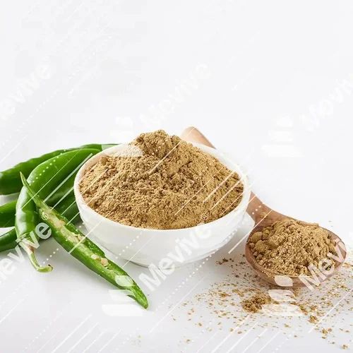 Dehydrated Green Chili Powder, 25 kg, Heat Level: High