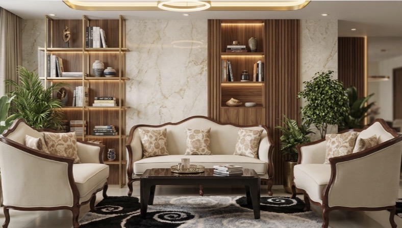 Rajwada Wooden Sofa Set