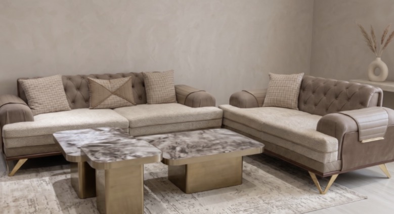 Tufted Chesterfield Sofa Set
