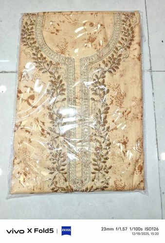 Cotton Ladies Party Wear Suit Fabric, Jaipuri Print