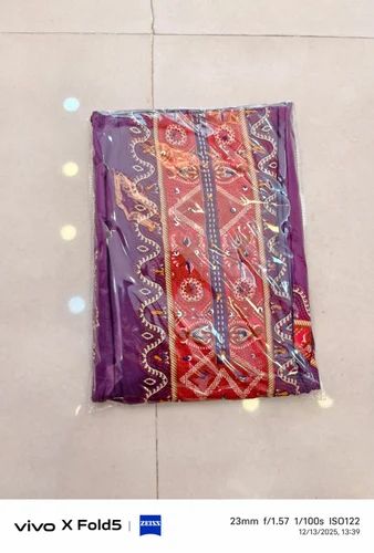 Ladies Cotton Suit Fabric - Jaipuri Print (3-Piece Set for Plazo/Pant)