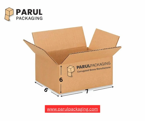 7 x 6 x 6 corrugated shipping box