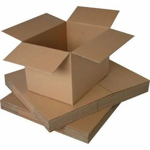 For Packaging Square 5 Ply Corrugated Brown Box