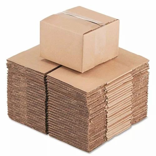 Securement 3 Ply 150 GSM 5x4.5x3.5 inch Corrugated Brown Boxes - 5x4.5x3.5-100 (Pack of 100)