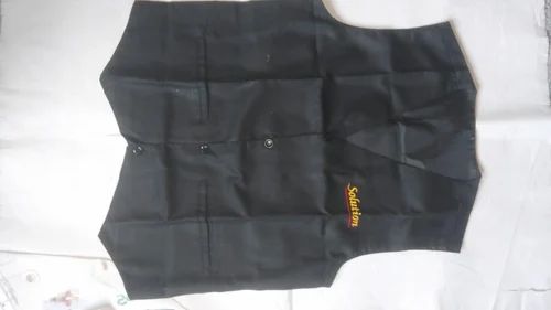 Cotton Black Waistcoat