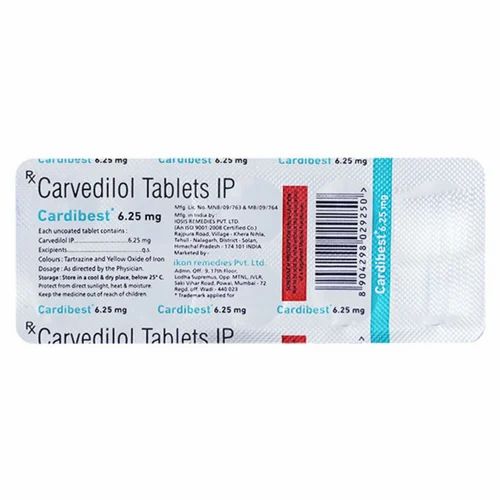 Cardibest 6.25mg Tablet