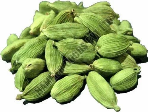 Extra Bold Natural Green Cardamom, Loose, Cardamom size: 7 mm