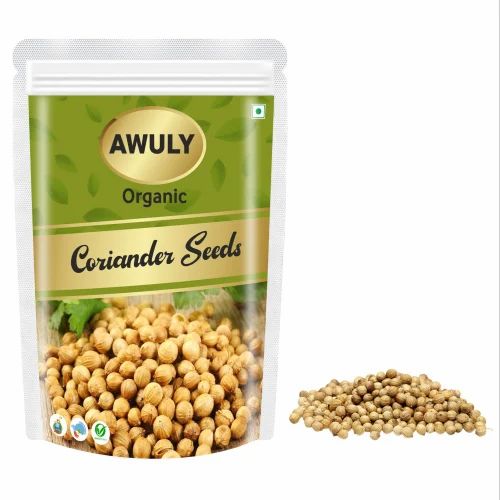 Dried Green Organic Dry Coriander Seeds, Form: Whole
