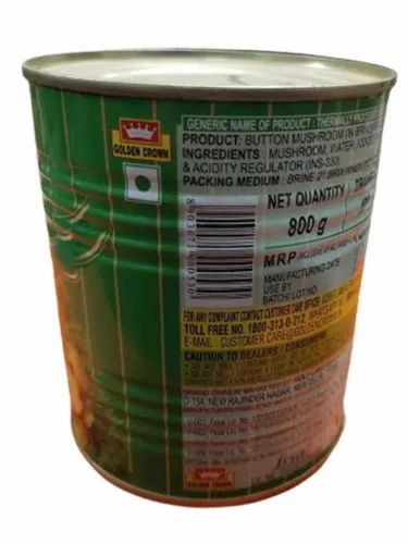 King Golden Mushroom, Packaging Type: Tin, Packaging Size: 800 gm