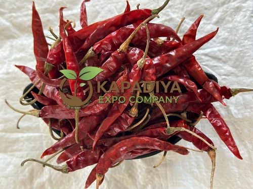 Guntur Dry Red Chilli, With Stem