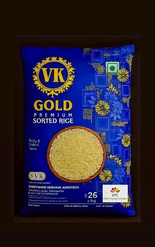 VK Gold Premium Sorted Sona Kolam Rice, 26 kg, Packaging Type: HDPE Bag