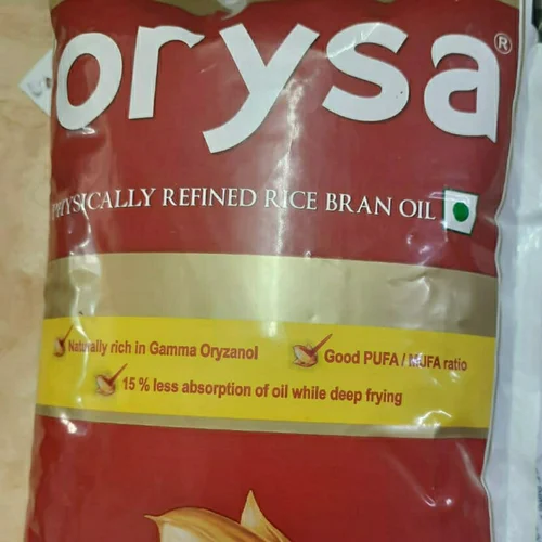 Rice Bran Oil Orysa 1 Litre 137 Mrp 10 Litre 1 Box, Lowers Cholesterol