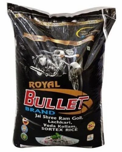 White 25 Kg Royal Bullet Parboiled Rice, PP Bag