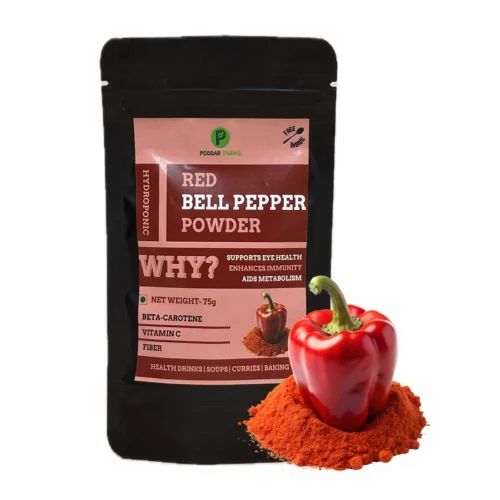 Poddar Farms Red Bell Pepper Powder, Grade: Food Grade
