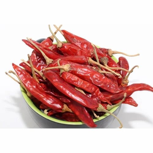 Guntur Dry Red Chilli S10, With Stem, 25 Kg