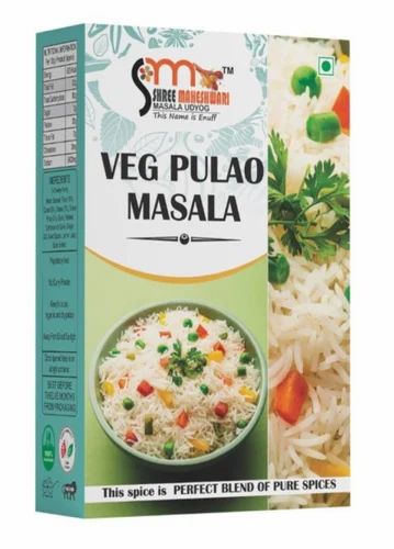 100gm Veg Pulao Masala, Paper Box