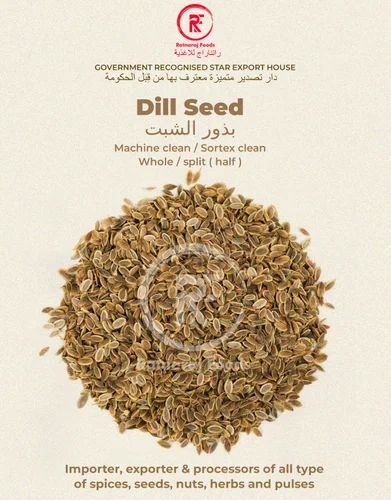 Dill Seeds Only For Export, Whole