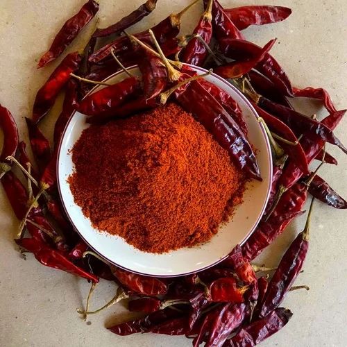 Guntur Dry Red Chilli, Teja (S17), With Stem