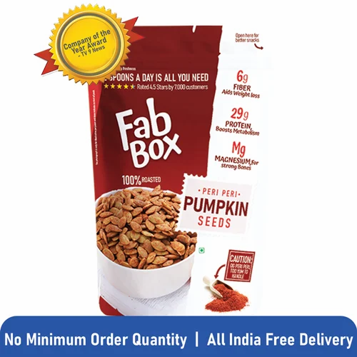 Peri Peri Pumpkin Seeds, Packet, Packaging Size: 100 gm