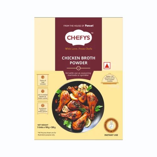 Chefys Chicken Broth Powder- 100g x 5 Units