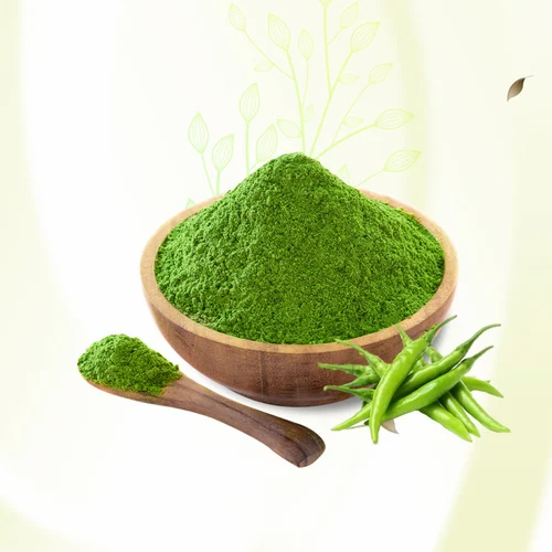 Green Chilli Powder, Packet, 1 Kg