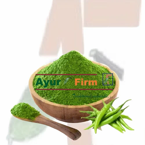 Guntur Green Chilli Powder, Packaging Size: 25kgs
