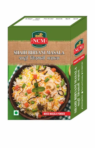 NCM Shahi Biryani Masala, Packaging Type: Box, Packaging Size: 100 g