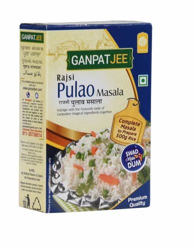 100g Ganpatjee Rajsi Pulao Masala Powder, Packaging Size: 100 gm, Paper Box