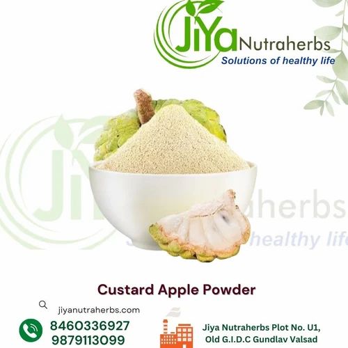 Jiya Brown Custard Apple Powder, Plastic Bag