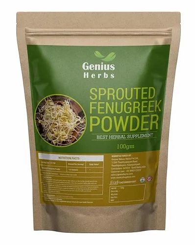 Genius Herbs Sprouted Fenugreek Powder-100gms,Natural Weight Management,Skin & Hair Health
