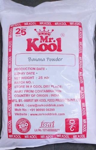 Yellow Dried Banana Powder