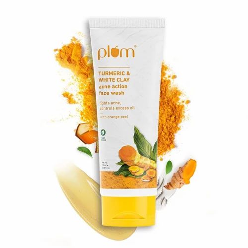 Plum turmeric & white clay, Packaging Type: Tube, Polished