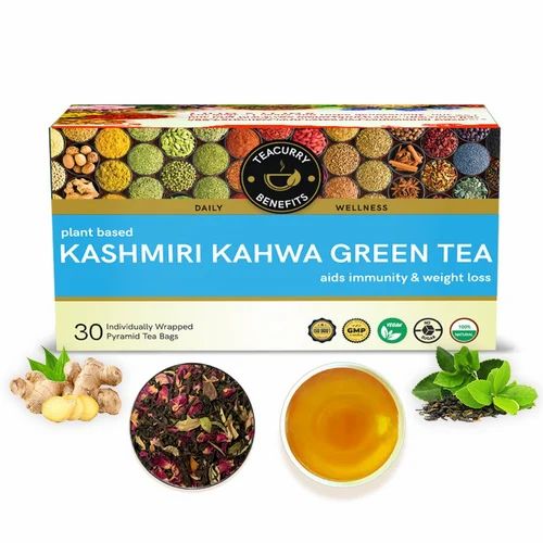 Teacurry Kashmiri Kahwa Green Tea - Box