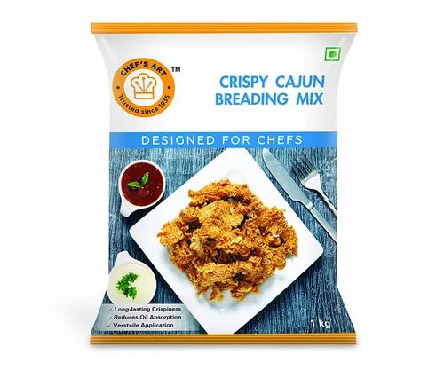 Powder Food Additive Crispy Cajun Breading Mix, Packaging Size: 1 Kg