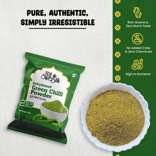 Guntur Green Chilli Powder, Packet