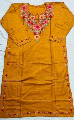 Kashmiri Embroidery Aari Work Pheran, Woolen