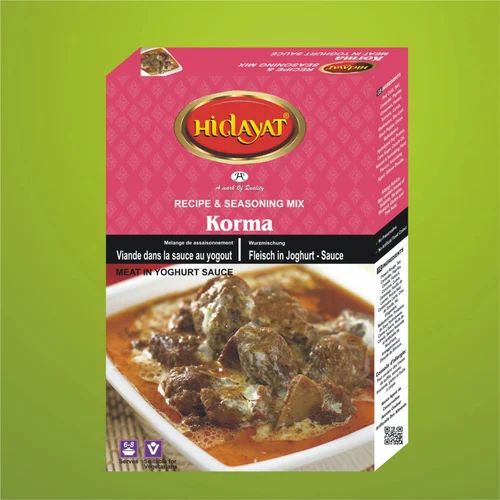 Hidayat Korma Masala, Packaging: 50 gm