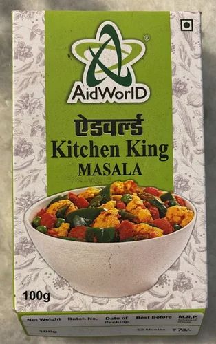 Aidworld Kitchen King Masala (100g) - North Indian Medium Spice Blend for Veg Sabji