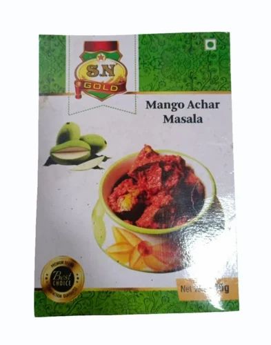 SN Gold Mango Pickle Masala, Packaging Size: 500 gm, Paper Box